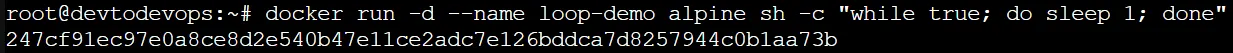 loop keep docker container alive