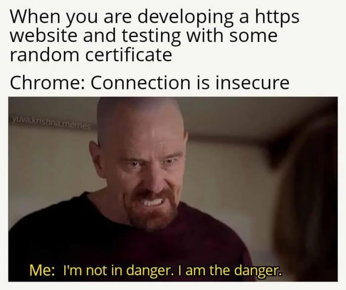 Weekly DevOps Newsletter #1: Terraform AWS Cloud Control, Kubernetes Gateway 3 chrome_connection_is_insecure_meme